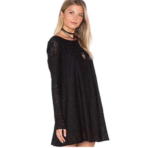 Show Me Your Mumu whimsigoth Y2K vampire diaries Elena Black Lace Casual Dress M - Picture 1 of 8